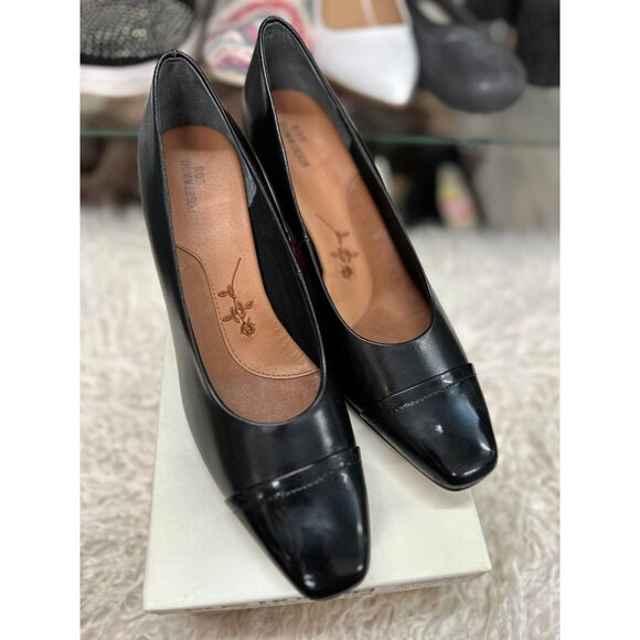 Ros Hommerson Racine Black Leather Pumps in 8.5 - Picture 1 of 2